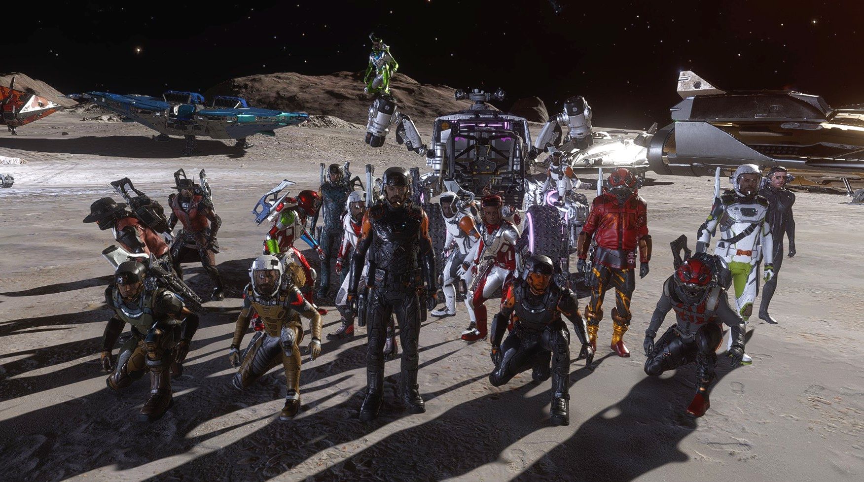 picture of several of the legion's members, including all of their founders
